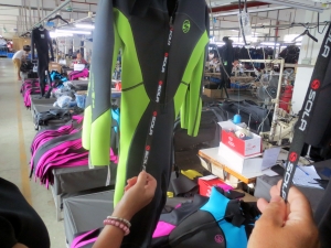 Quality checking TWF Wetsuits