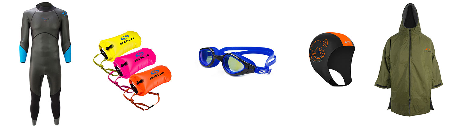 Open Water Swimming equipment from Sola and TWF