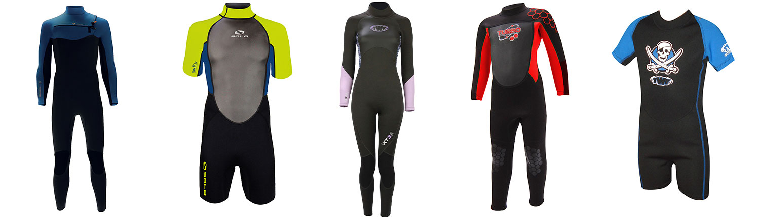 Wetsuits from Sola and TWF