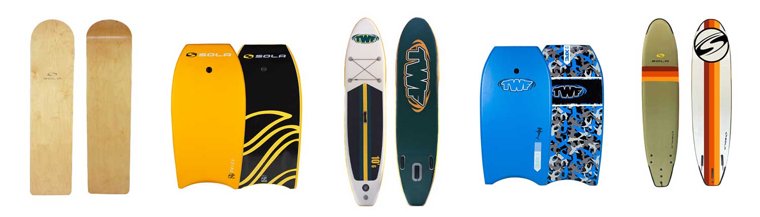 Surf Boards Body Boards and SUPS