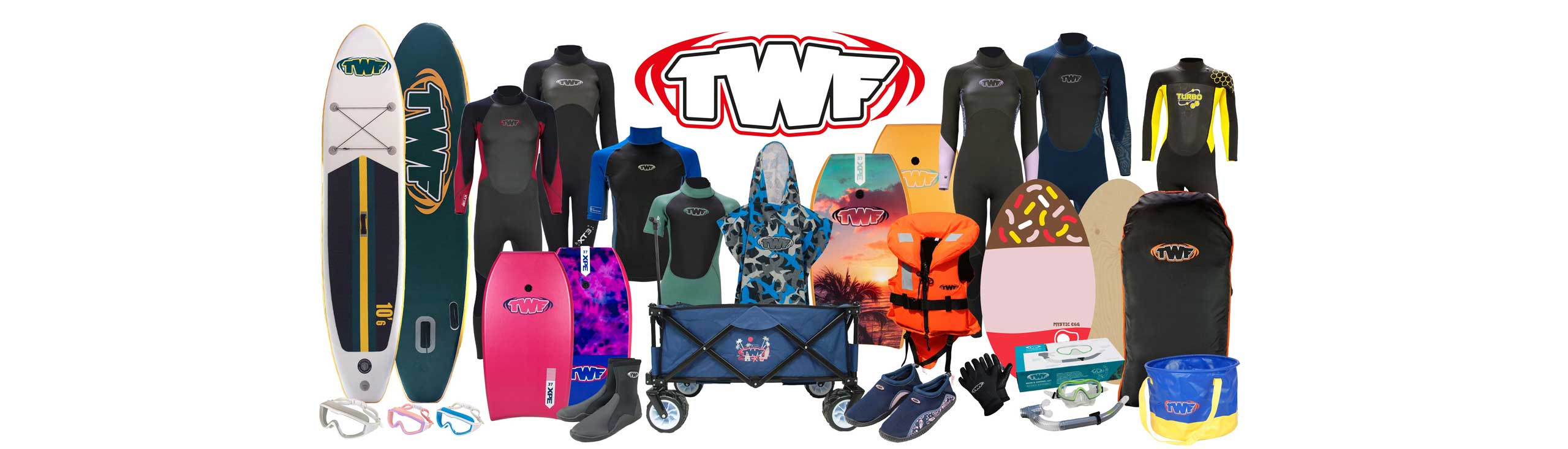 TWF Wetsuits and Watersports Accessories 2024 Range